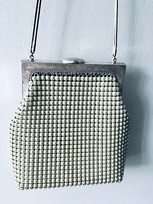 Oroton Ivory Mesh Handbag 1950s Vintage With Original Box RARE • $199