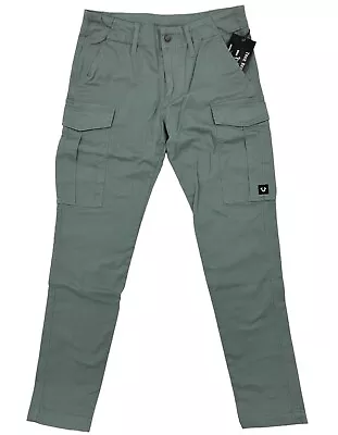 True Religion Men's Cargo Pants Tapered Desert Pine Green 105031 NWT Free Ship • $59.99