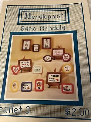 Mendlepoint Needlepoint Or Cross Stitch Pattern - Barb Mendola - Leaflet 3 • $5.26