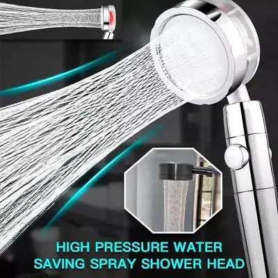 High Pressure Turbo Shower Head 360° Rotated Powerful Water Saving Hand Spray • $6.99