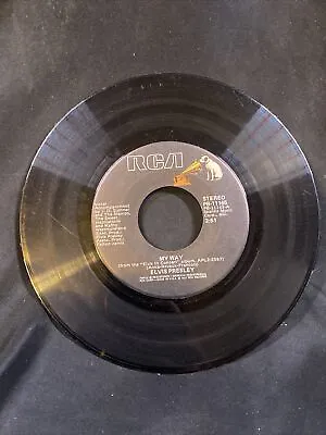 Elvis Presley 45 Record My Way & America Elvis In Concert Vinyl 1977 RCA • $12.99