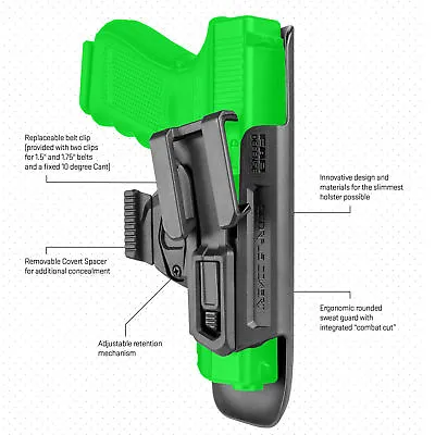 FAB Defense IWB Holster Glock CZ H&K Walther FNRuger Grand Power FMK- Covert • $41.51