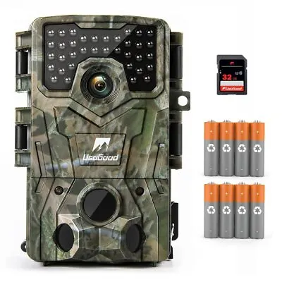 24MP Outdoor 1080P Trail Camera Wifi Hunting Camera Night Vision + 32GB SD Card • £39.99