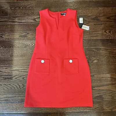 Karl Lagerfeld Women's Sleeveless Red Dress - Size 14 NWT • $31.20