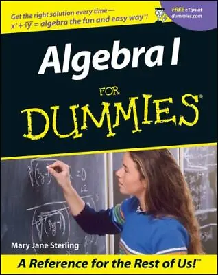 Algebra For Dummies  Sterling Mary Jane • $4.30