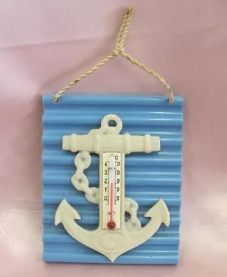 1960s VINTAGE ANCHOR SHAPED ETHANOL ROOM THERMOMETER • $36