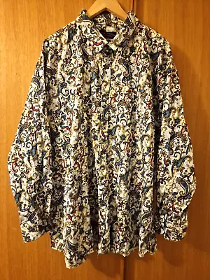 Peter Christian Retro/Vintage Paisley Pattern Shirt Oversized/XXXXL 4XL Floral • £22