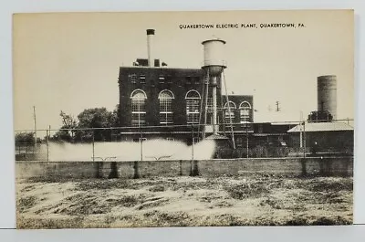 PA Quakertown Electric Plant Pennsylvania Postcard O8 • $14.95