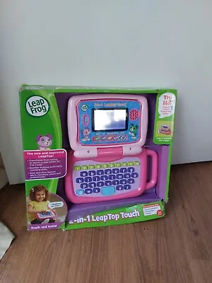 LeapFrog-2-in-1 LeapTop Touch Laptop Pink NEW IN BATTERED PACKAGE WAS ON DISPLAY • £22.50