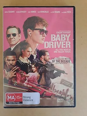 Baby Driver (DVD 2017) Ansel Elgort Kevin Spacey  -  Region 4 • $4.79