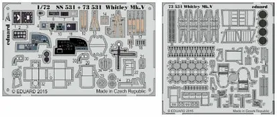 Eduard 1/72 Aircraft- Whitley Mk V For Arx (painted Self Adhesive) (d) 73531 • £25.45