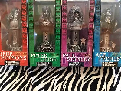 Mcfarlane Toys Kiss Collectible Statuettes ONLY SET I HAVE VERY RARE PEWTER • $72.70