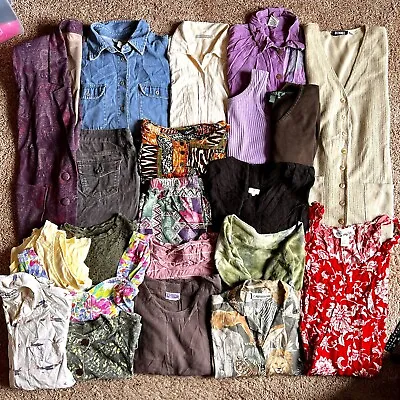 Vintage Clothing Lot Womens 80s Boho Zoo Safari Gypsy Hippie Fairycore Wholesale • $61.64