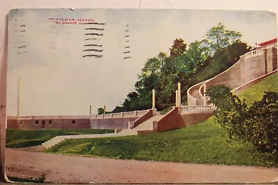 Wisconsin WI Milwaukee Artistic Stair Lake Park Postcard Old Vintage Card View • $0.50