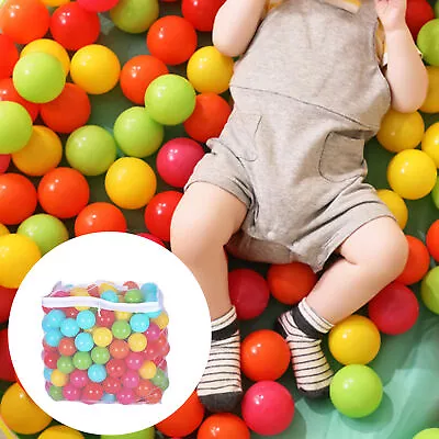 100PCS Soft Plastic Ocean Balls Children Pit Kids Play Pool Ball Colourful Toy • $15.99