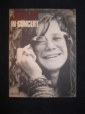 Janis Joplin In Concert Album Vintage 1972 Sheet Music Anthology Warner Bros (O) • $49.99