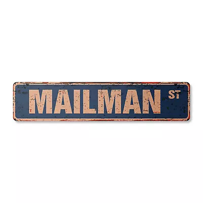 MAILMAN Vintage Street Sign Childrens Name Room Metal Sign • $13.99