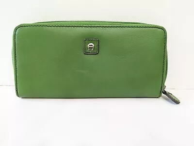 Etienne Aigner Wallet Scottsdale Collection Green Leather Brand New W/O Tags • $24.95