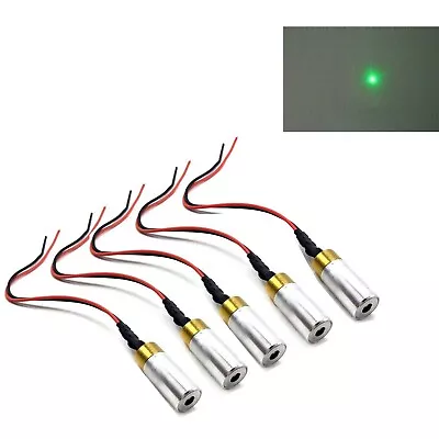 5pcs Industrial 532nm 30mW Green Laser Diode Module Focus Dot Light 3-5V Driver • $39.47