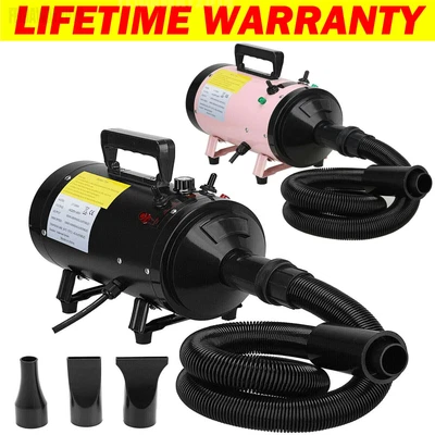 £16.85 • Buy 2800W Dog Hair Dryer Pet Grooming Blaster Blower Dryer 3 Nozzles Blaster Heater