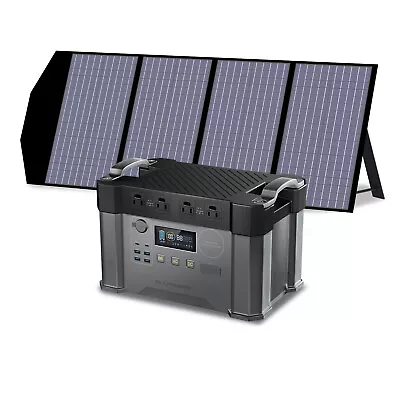 2000W Portable Power Station With 18V140W Solar Panel For Mobile Battery Outdoor • $799