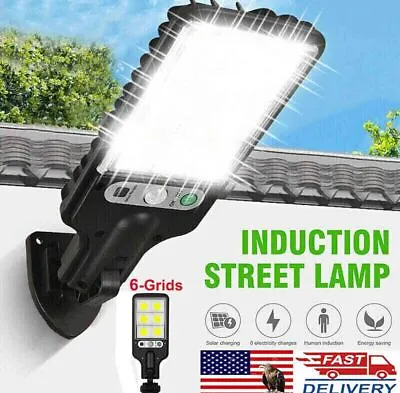 2400W LED Solar Flood Light Motion Sensor Wall Street Yard Outdoor Security Lamp • $8.99