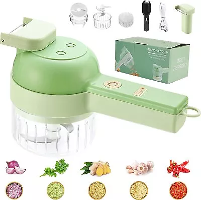 Electric Vegetable Cutter Slicer Garlic Mud Masher Garlic Chopper Cutting Mixer • $17.98