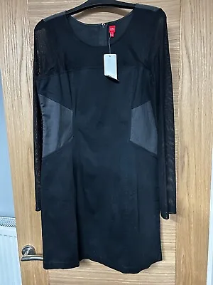 Black Captain Tortue Miss Captain Body Con Dress Size 12 (40) BNWT • £7.99