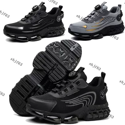 Lightweight Mens Safety Shoes Hiking Boots Steel Toe Cap Work Trainers  2024 NEW • £29.46