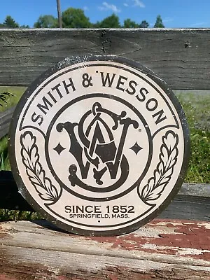 Smith And Wesson Since 1852 Logo Tin Metal Sign Guns Revolver Classic Shop  • $16.95