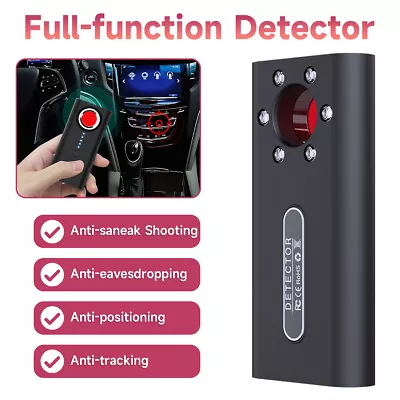 Anti-Spy RF Signal Bug Detector Hidden Camera Laser Lens GSM Finder New • $15.41