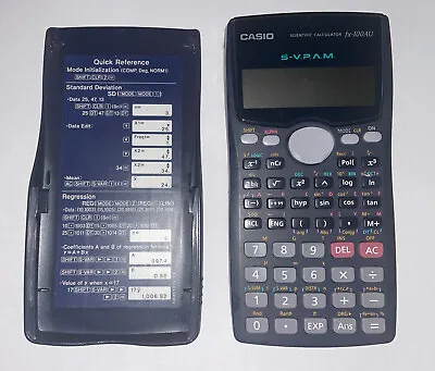 Casio Fx-100AU Scientific Calculator S-V.P.A.M With Cover • $25