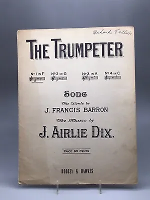 Vintage Boosey & Hawkes The Trumpeter Sheet Music “Free Shipping” • $14.39