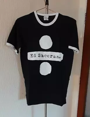 Ed Sheeran 2018 Tour T-Shirt In Black & White With Backprint - Small • £5.99