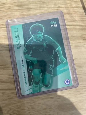 £10 • Buy Topps Chelsea FC Team Set 2022 Gianfranco Zola Green Parallel Card /99
