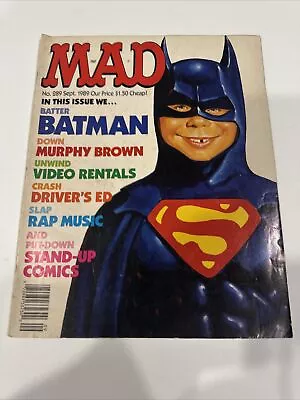 1989 MAD Magazine Sept No. 289 Batman Superman Cover • $8