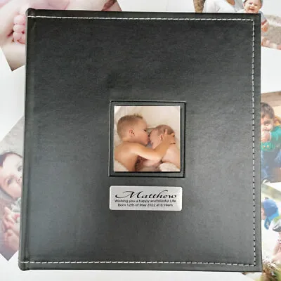 $49 • Buy Personalised Baby Album Black 5x7 Photo - Made To Order Custom Gift