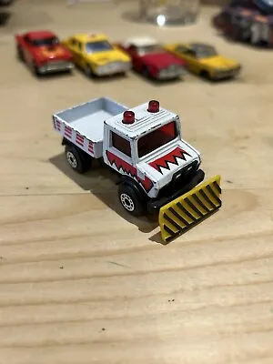 Matchbox Mercedes Unimog 1983 White Snow Plough Loose Truck FREE P&P Christmas • £12.95