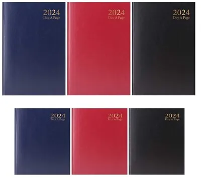 Diary 2024 A6 A5 A4 Day A Page Week To View Diaries Hard Back Planner • £2.45