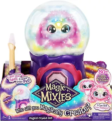 Magic Mixies Magical Misting Crystal Ball With Interactive 8 Inch Pink Plush Toy • $35