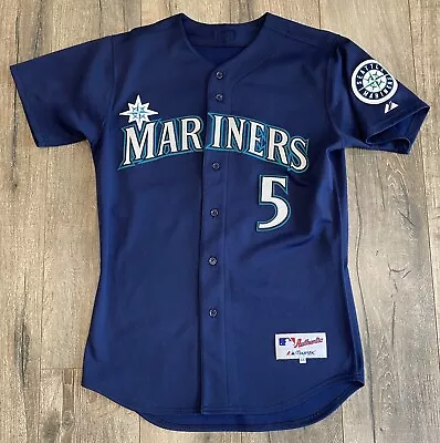 Seattle Mariners Yuniesky Betancourt #5 Majestic Stitched Navy 44/Large Jersey • $99.99