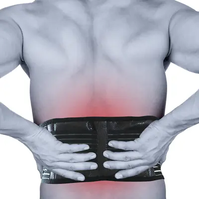 Self Heating Magnetic Back Pain Support Lower Lumbar Brace Belt Strap Magnets  • $6.21