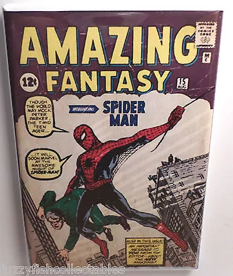 Spiderman Amazing Fantasy Vintage Comic Cover 2 X3  Refrigerator Locker MAGNET • $6.95