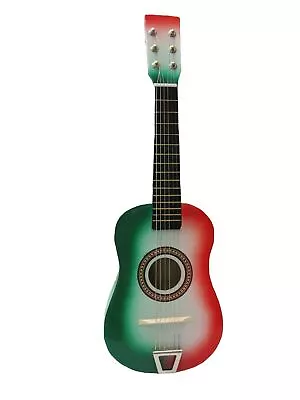 23 Inch Acoustic Guitar Mexican Flag DESIGN RED/White/Green • $24.99