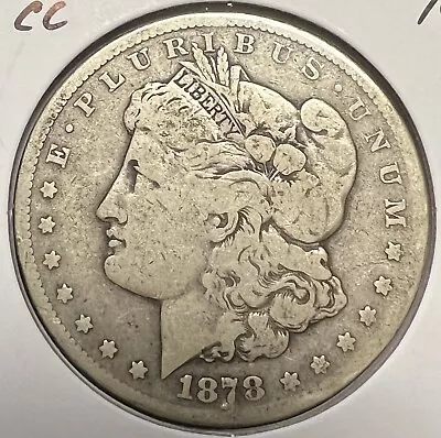 1878-cc Morgan Silver Dollar Grades Vg/gd..actual Coin  #2122 • $150