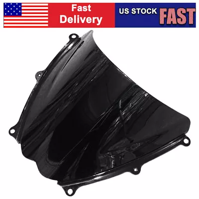 Smoke Double Bubble Windscreen Windshield Fits Suzuki GSXR 1000 07 08 K7 BLACK • $19.09