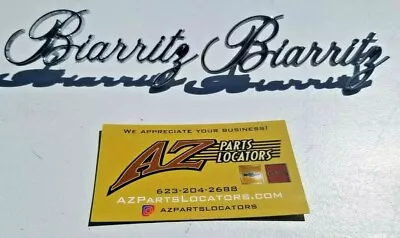 VINTAGE 1979-1991 Cadillac Eldorado Biarritz Roof Script Emblem Pair CHROME • $49.99