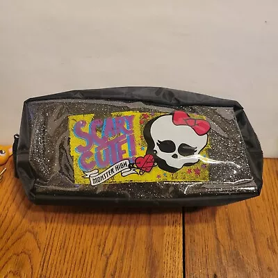 Monster High Pencil Case Pouch Bag Zipper Pen Make-up Vinyl School 2016 Scary • $9.99