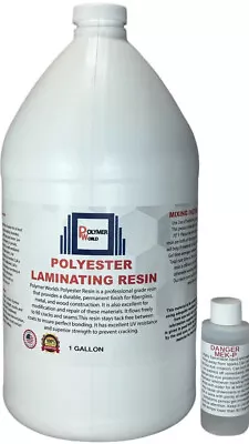 Polymer World Polyester Resin 1 Gallon For Boats RVs Canoes Fiberglass Autos • $42.99