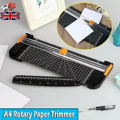 Heavy Duty A4 Photo Paper Cutter Guillotine Card Trimmer Home Office Tool • £7.69